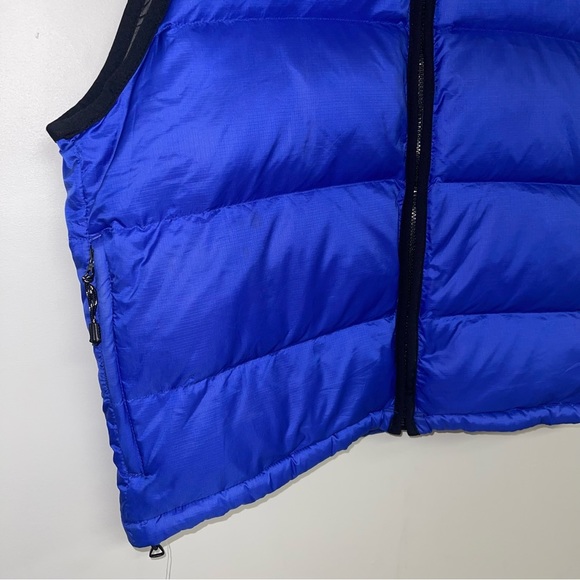 Eddie Bauer Vest Men's Size Medium Blue Black‎ EBTEK Vintage Puffy Down Filled - Picture 5 of 11